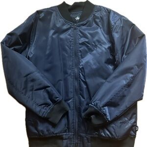 Men’s Large Navy Stussy Bomber Jacket
